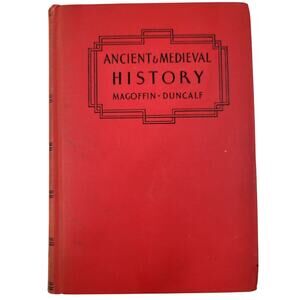 Dark Academia Library Signed 1934 Ancient Medieval History Hardcover Goth